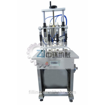 Máquina de enchimento de líquidos 4 bicos semi-automáticos